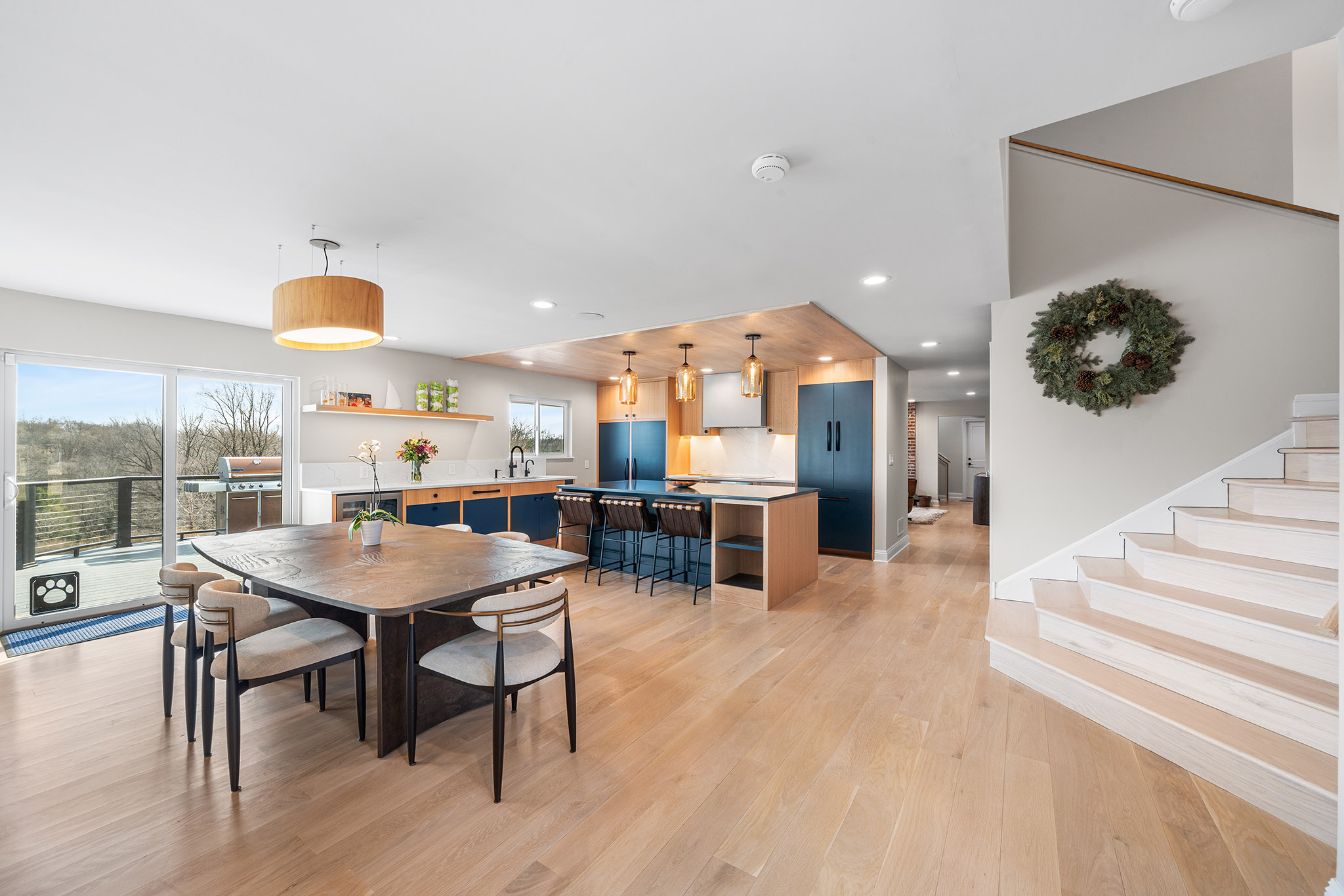 Domers Construction - First Floor Guestroom, Bathroom, Den, Living Room and Stairs