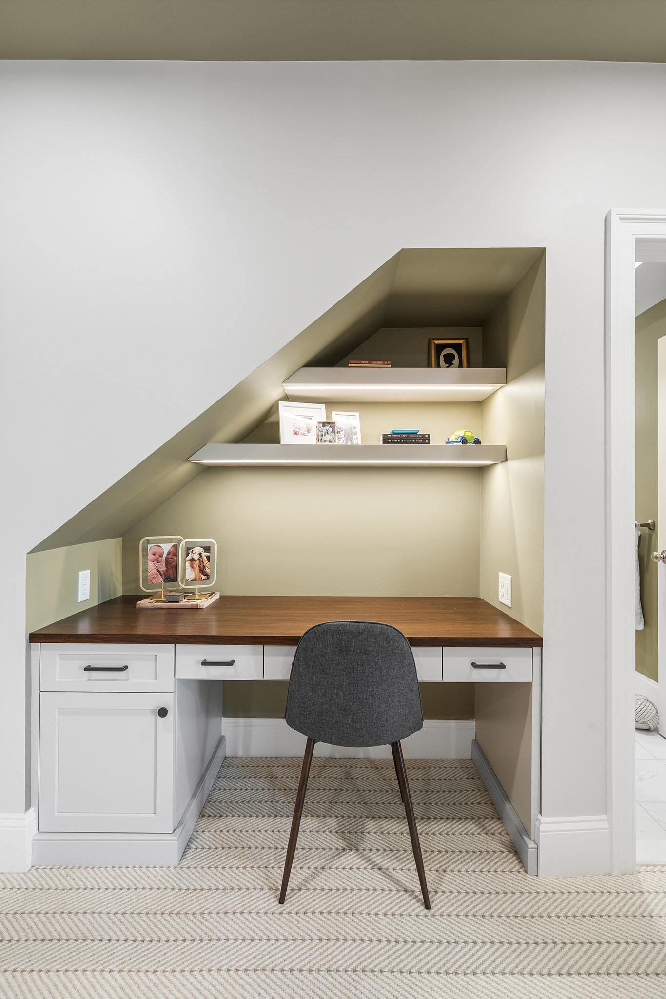 Domers Construction - Integrated and transformed unfinished garage and basement into indoor play area, mudroom, home gym, home brew bar, office, bathroom and bedroom